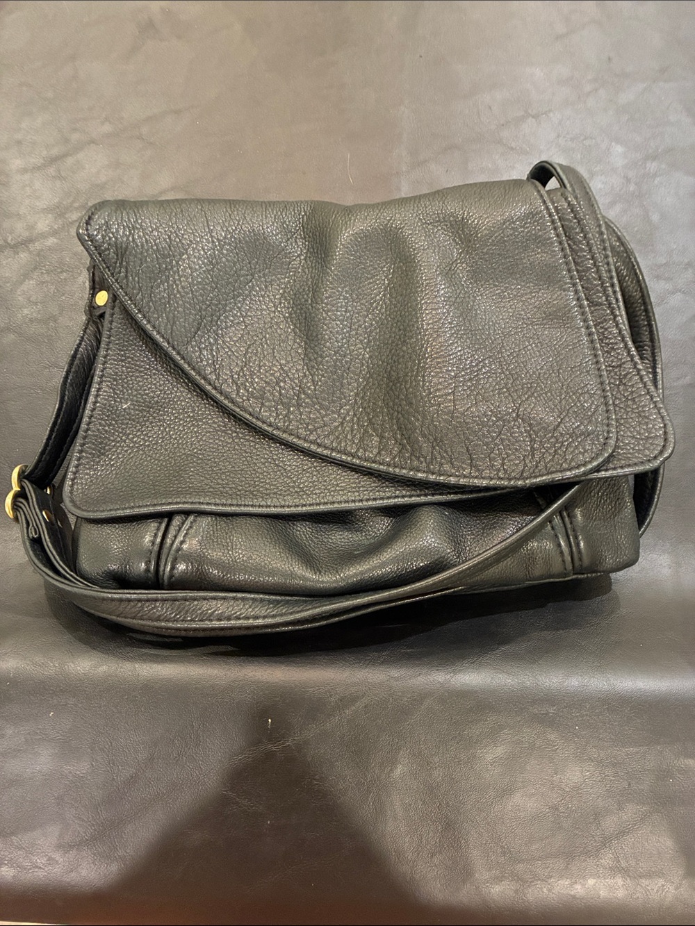 Vintage black Victoria leather bag